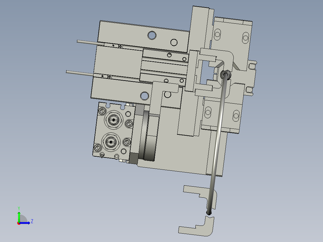 2018SOLIDWORKS0202Z裁线模组切线部份左视图