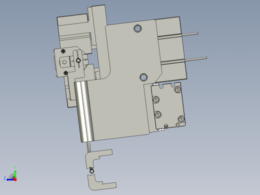 2018SOLIDWORKS0202Z裁线模组切线部份右视缩略图