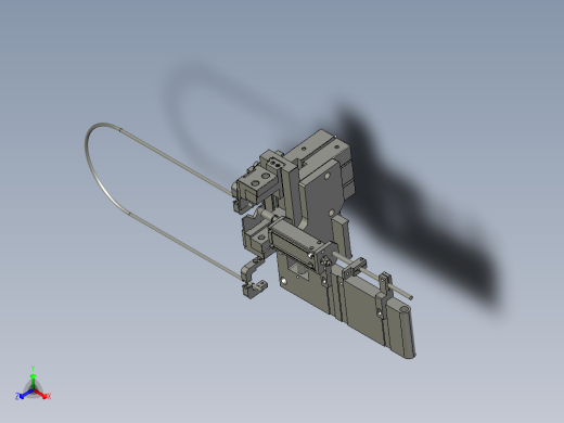 2018SOLIDWORKS0202Z裁线模组切线部份正等轴测缩略图