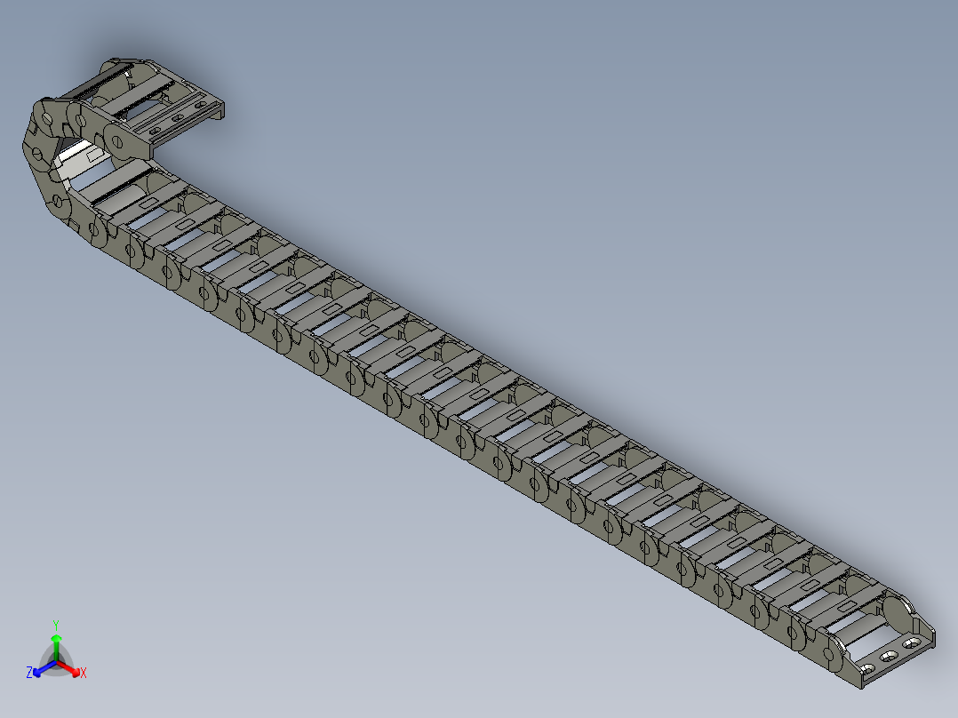 内高25内侧打开型桥式拖链DMD25BT-25-77-R55-25-A1
