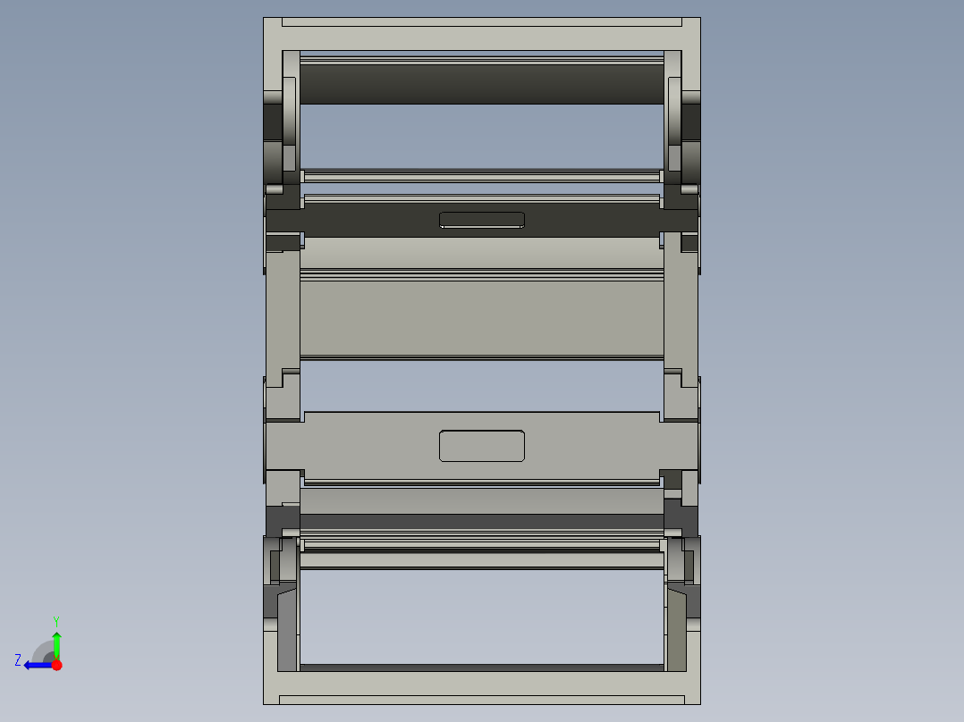 内高25内侧打开型桥式拖链DMD25BT-25-77-R55-25-A1右视图