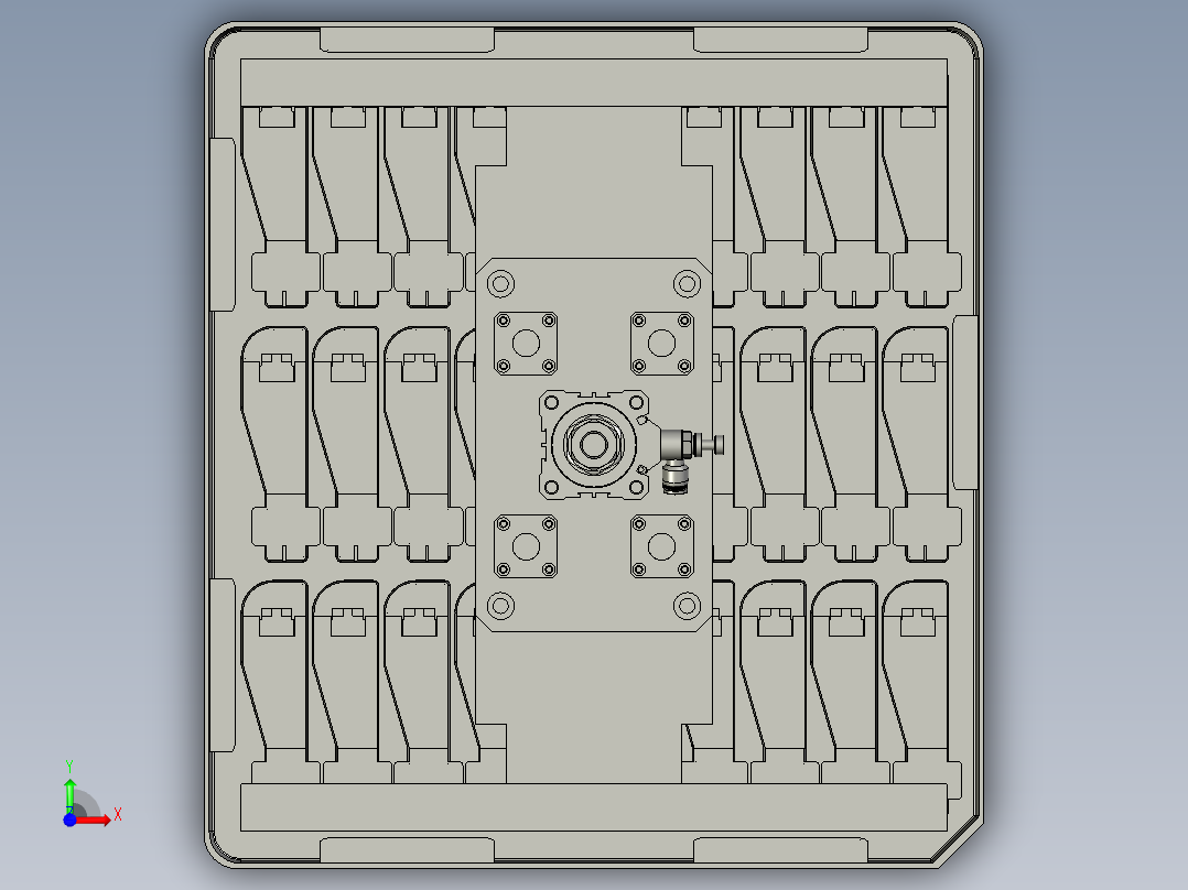 JHZB-托盘顶升取料机构A前视图