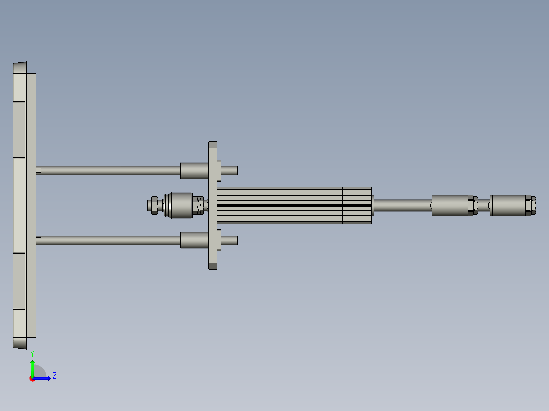 JHZB-托盘顶升取料机构A左视图