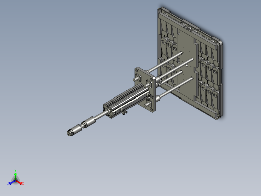 JHZB-托盘顶升取料机构A正等轴测缩略图
