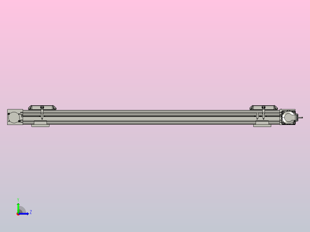 MKB65欧规皮带滑台[MKB65.L120.1000.RT.P40.C3]左视图