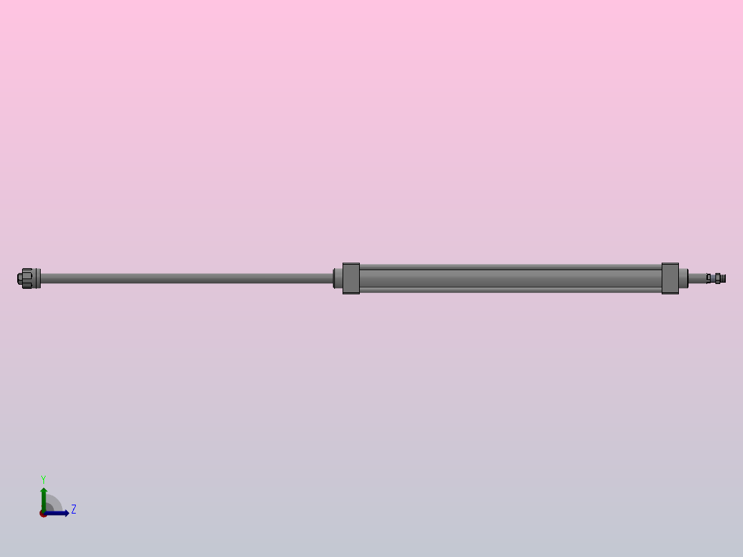 SUJ双轴复动行程可调型气缸SUJ40×450-30---CS1U左视图