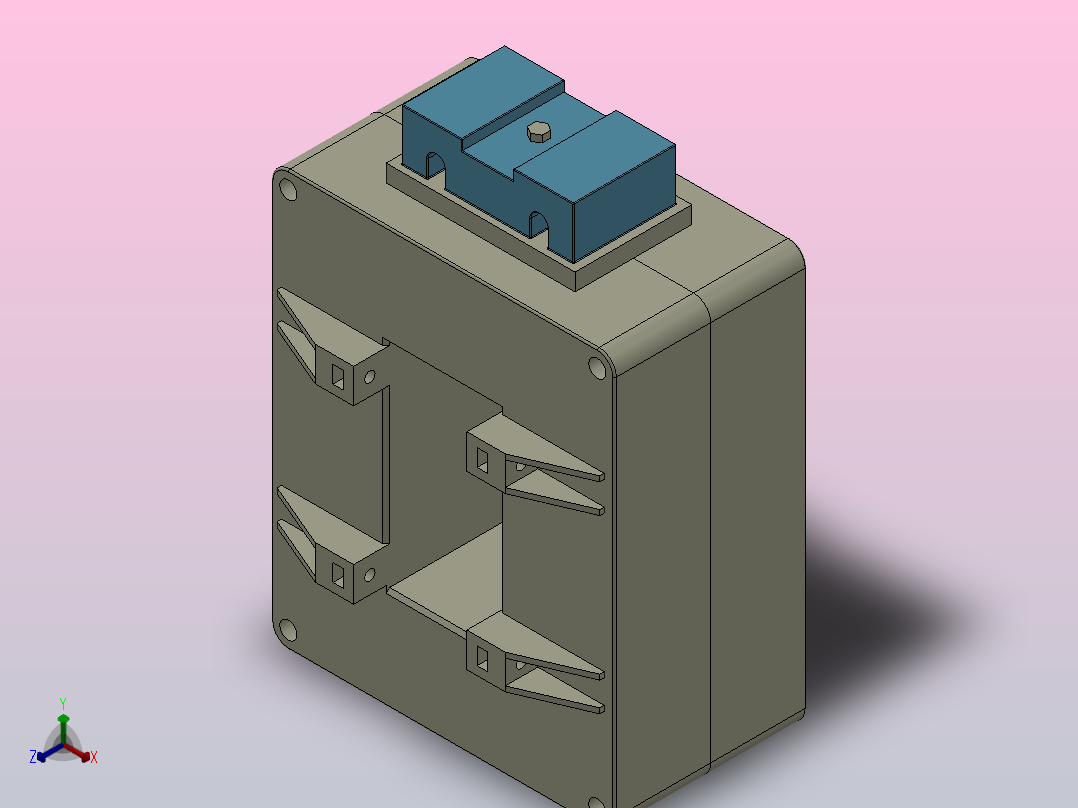 CJH(BH)-0.66系列III型电流互感器[CJH(BH)-0.66-100Ⅲ]主视图