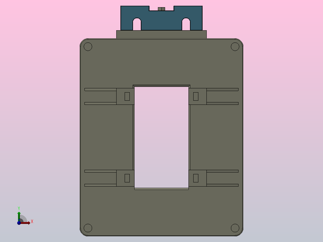 CJH(BH)-0.66系列III型电流互感器[CJH(BH)-0.66-100Ⅲ]前视图