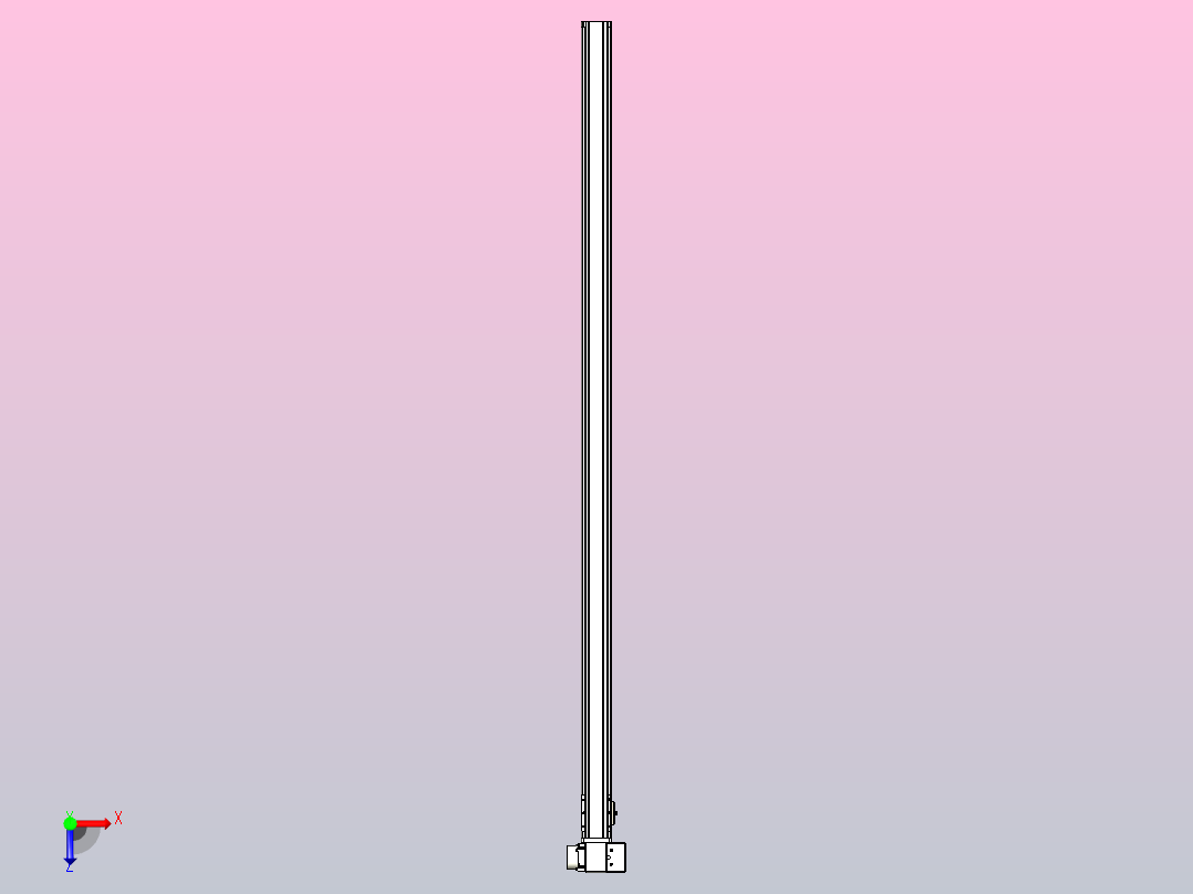 皮带直线轴半封闭可选导轨TPA-HNB-65S-90-L1650-RP-C-P20-N3俯视图