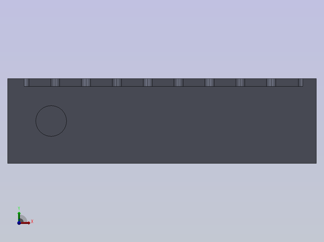 机器表示形式前视图