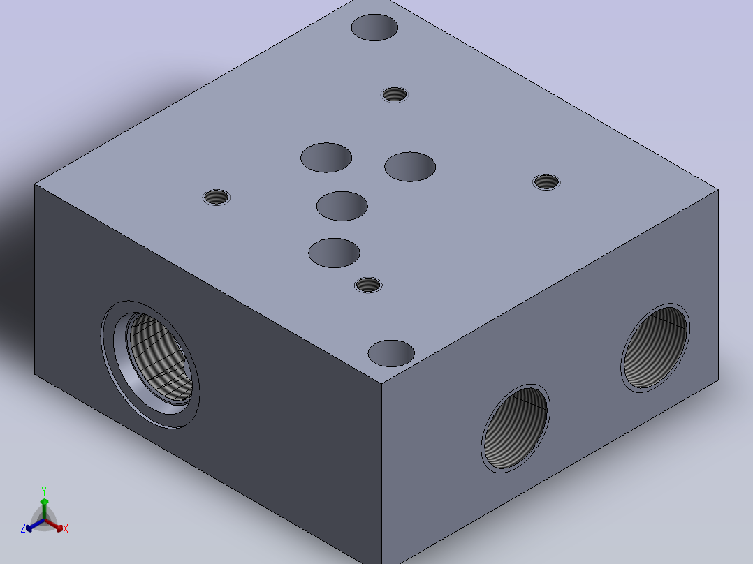 特殊液压块NG10主视图