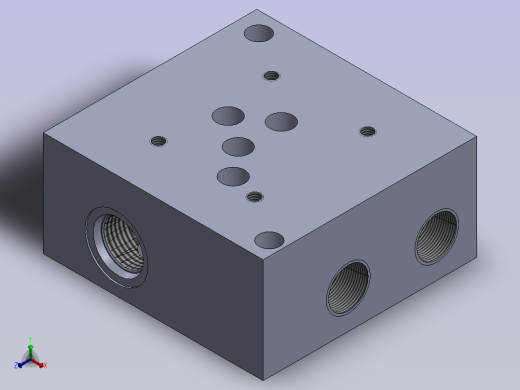 特殊液压块NG10正等轴测缩略图