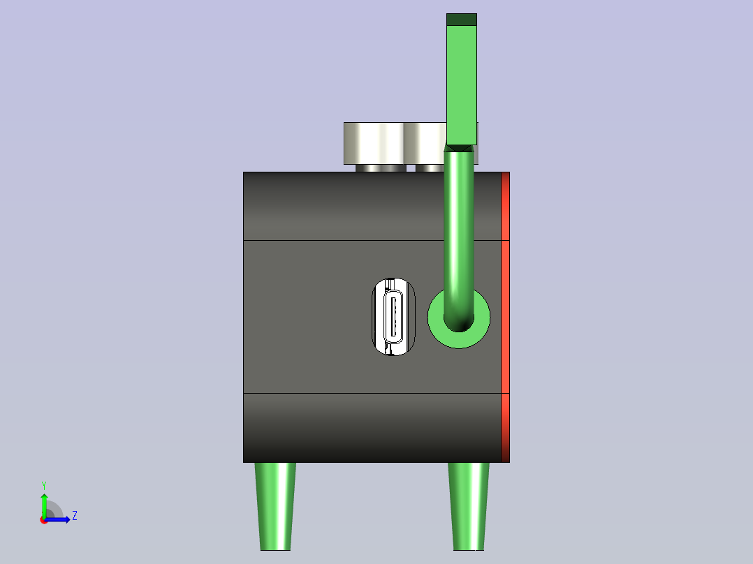 开罗迷你办公桌小工具左视图