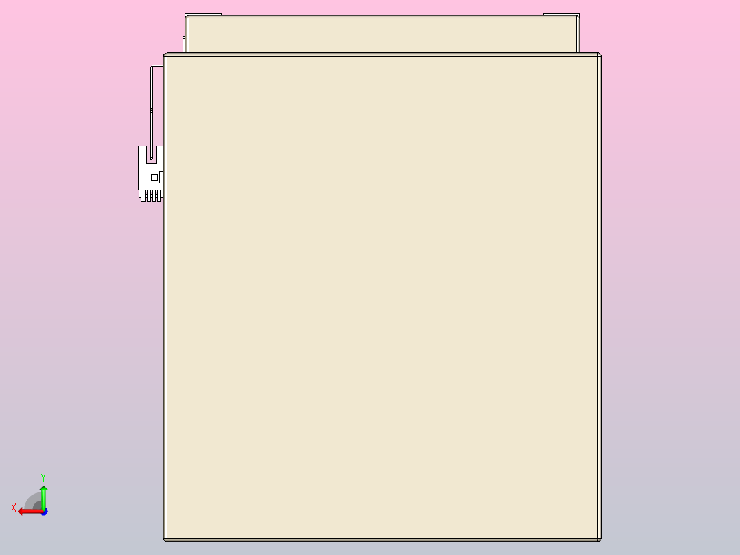 滚珠丝杠直线轴带导轨全封闭TPA-HCR-220D-3210C-L1700-MP-Y-P1K-N3后视图