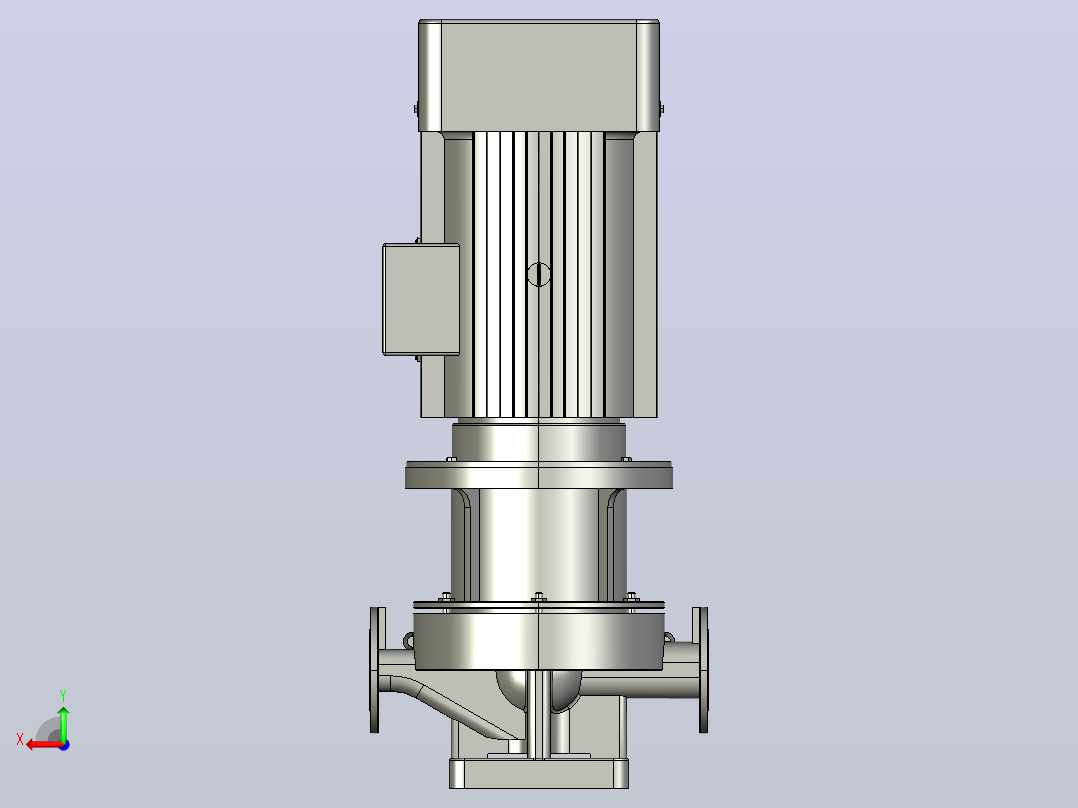 SLG50-2级立式管道泵[SLG50-232]后视图