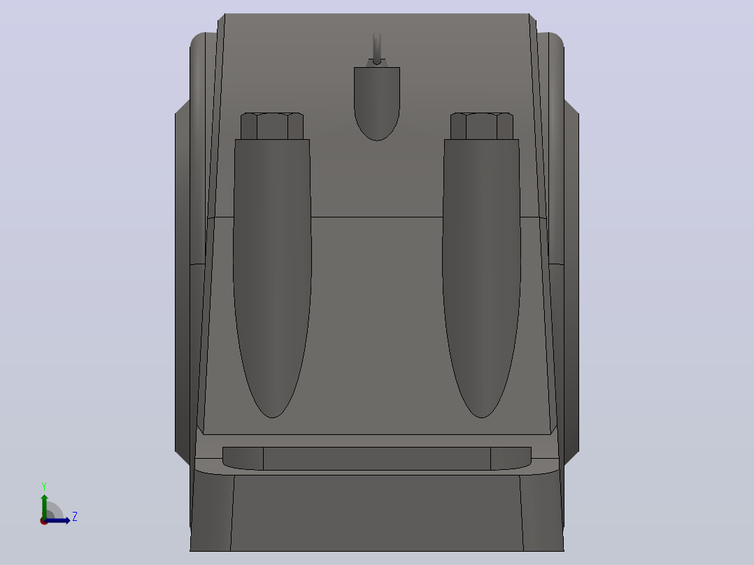 异径孔四螺柱轴承座_SD234左视图