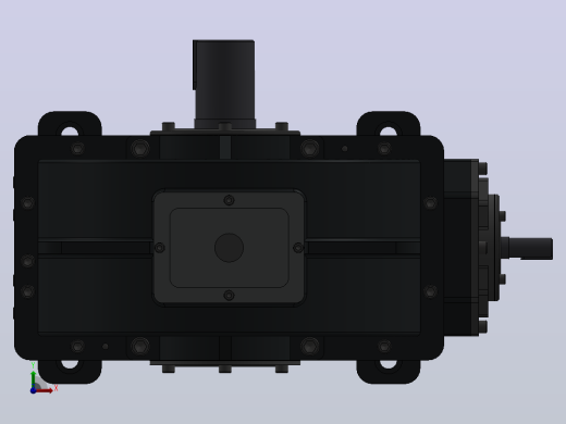 正齿轮减速器Render_1前视缩略图