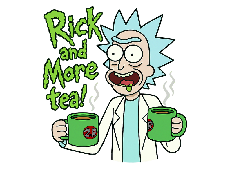 怪异的“Rick and More Tea!” 咖啡杯