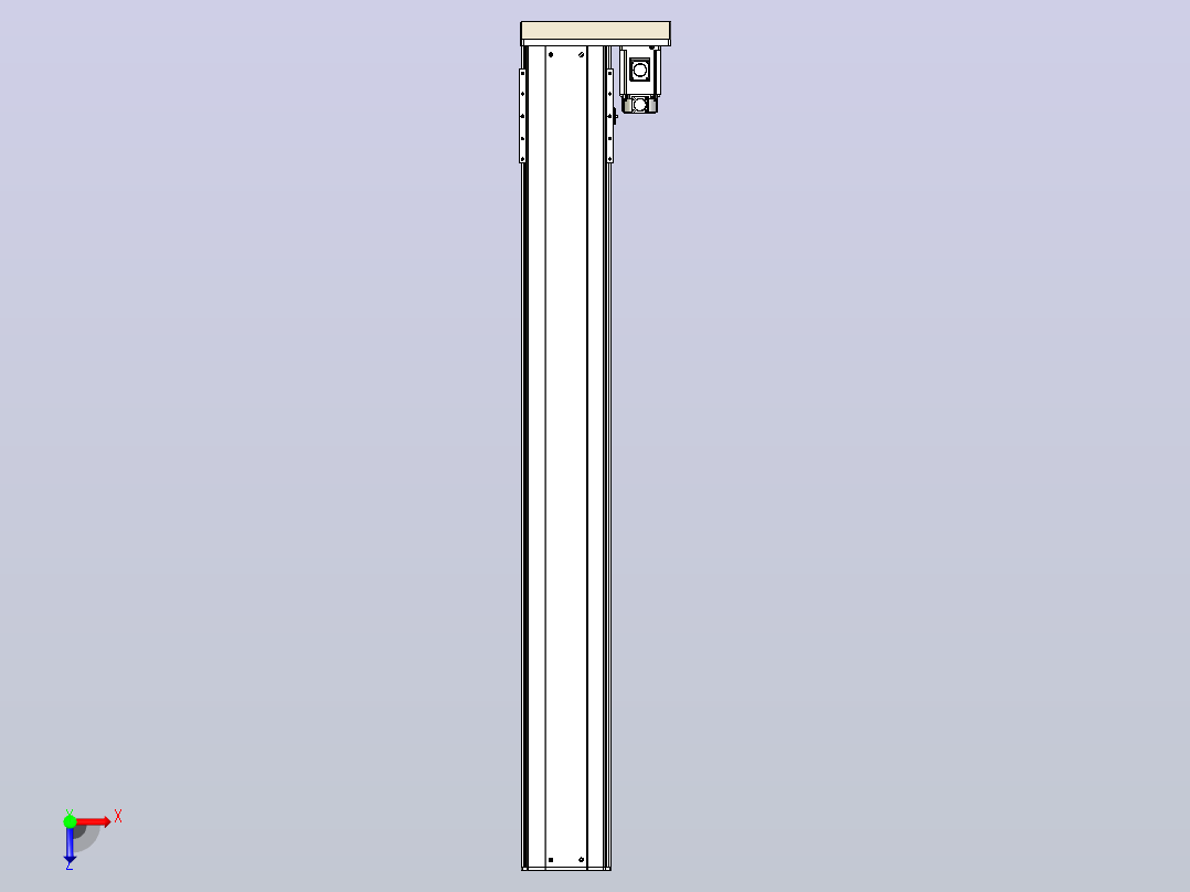 日规模组半封闭丝杆TPA-HNR-220D-3210C-L1650-ML-C-P1K-N3俯视图