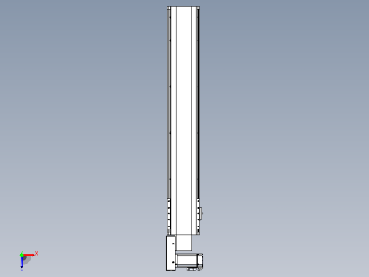 皮带直线轴半封闭可选导轨TPA-HNB-140D-120-L750-ML-C-P40-N3俯视缩略图