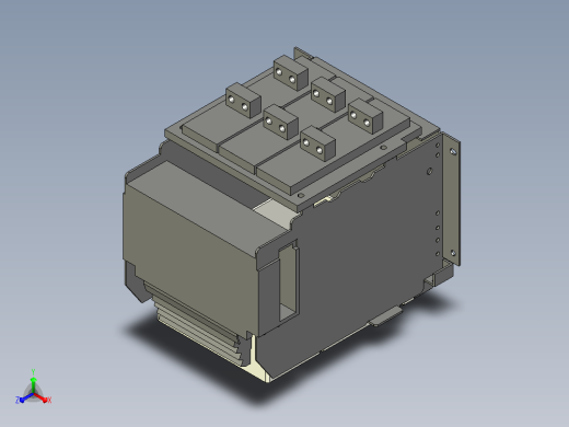 NXA16N_H16 3P抽屉式万能式断路器三维模型202212