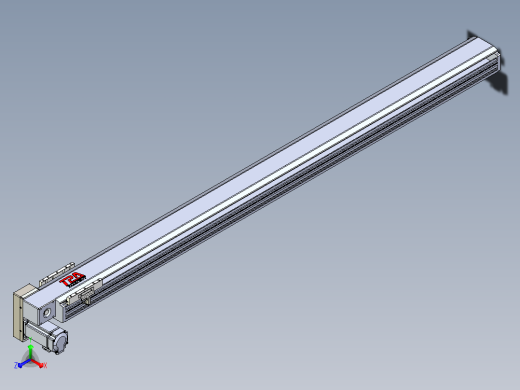 皮带直线轴半封闭可选导轨TPA-HNB-120D-110-L1500-LP-Y-P40-N3主视缩略图
