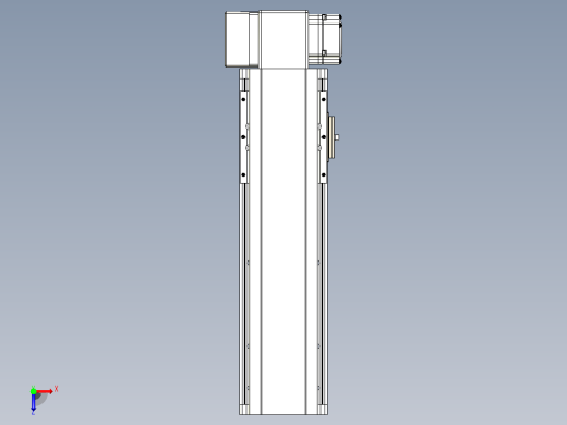 皮带直线轴半封闭可选导轨TPA-HNB-105D-90-L200-RP-Y-P20-N3俯视缩略图