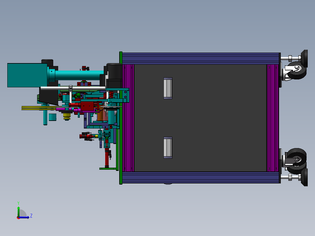 2.5mm铜箔焊线机sw19可编辑左视图