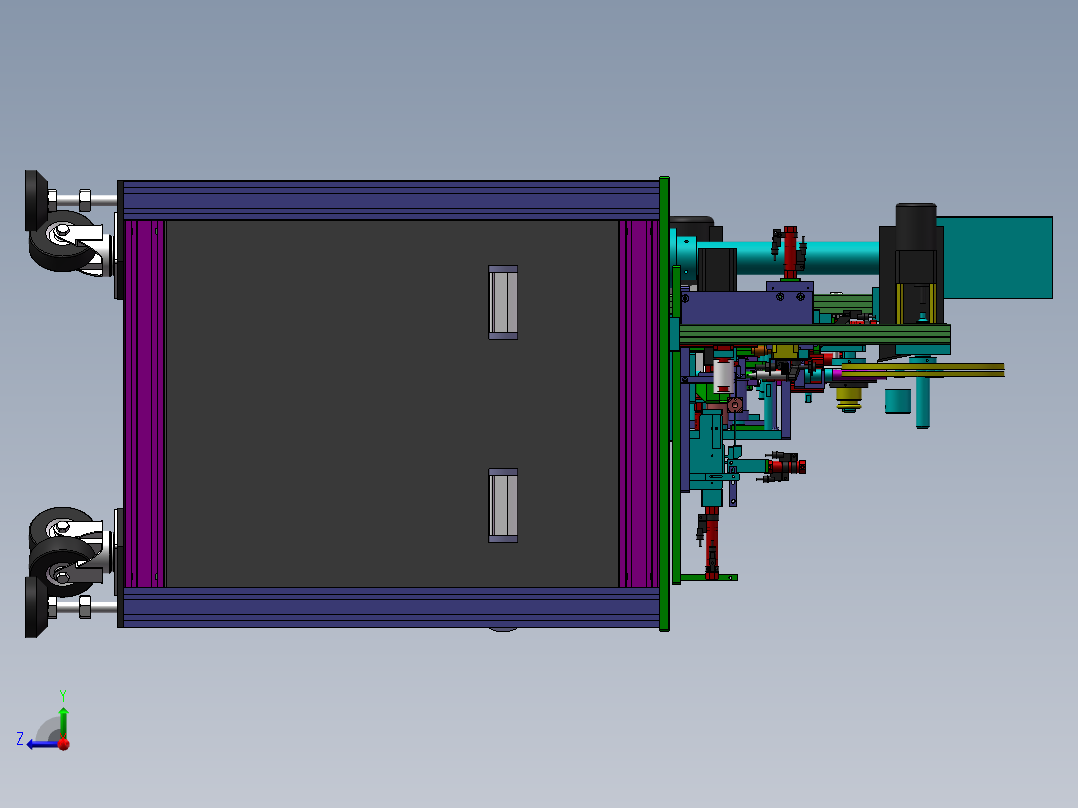 2.5mm铜箔焊线机sw19可编辑右视图