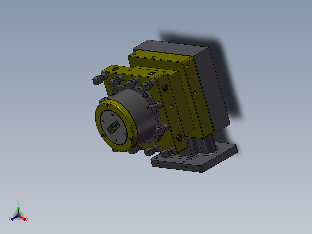 数控车床刀架 3D图 机械设计自动化3D模型参考文件STEP格式正等轴测图