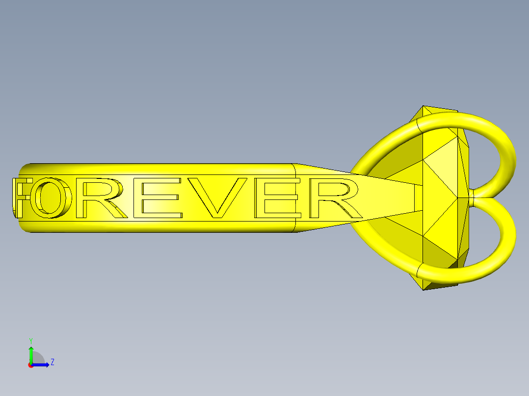 爱&心钻戒左视图