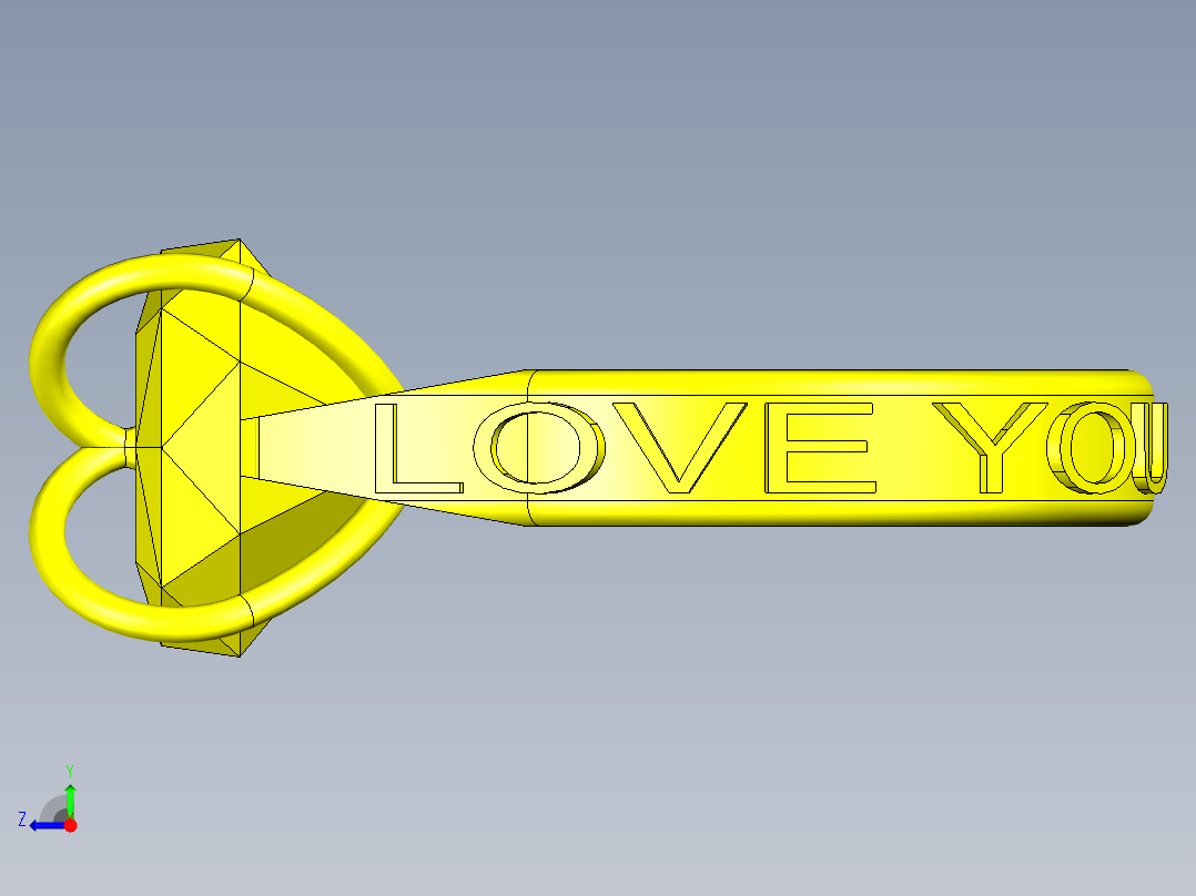 爱&心钻戒右视图