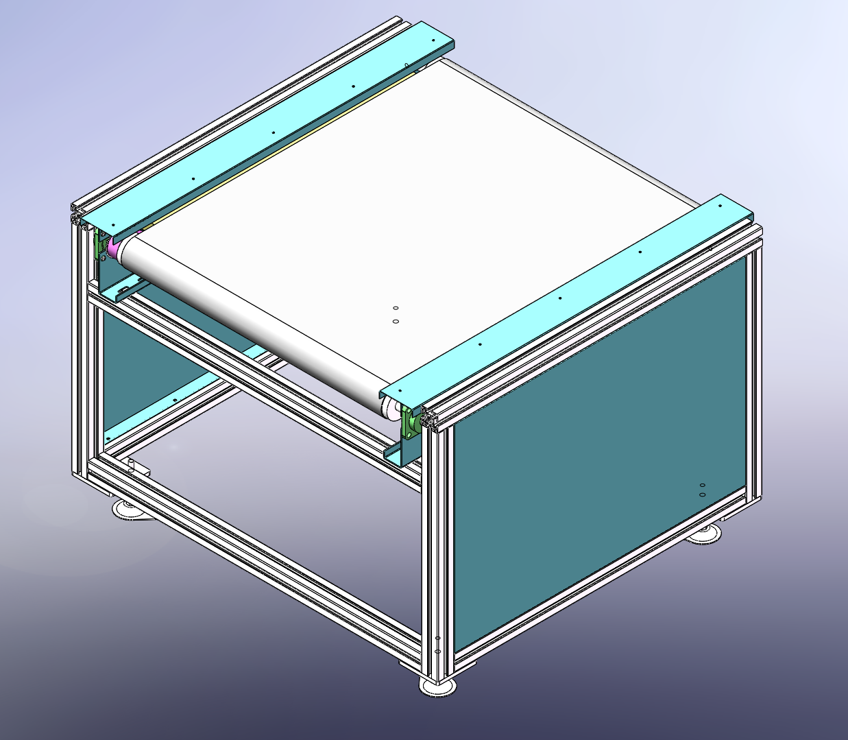 货物分拣输送线结构3D图纸 STEP格式