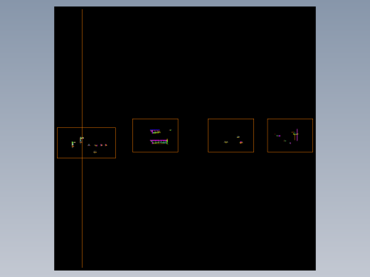 窗帘盒led灯槽投影幕剖面节点大样图