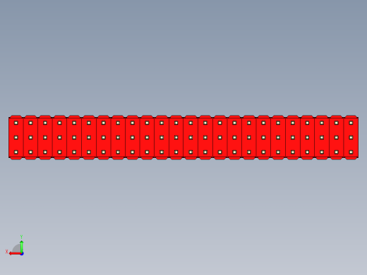 彩色公头100mil（2.54mm）系列-DS1021_red_3x24p_100mil_Type1_rev1.0后视缩略图