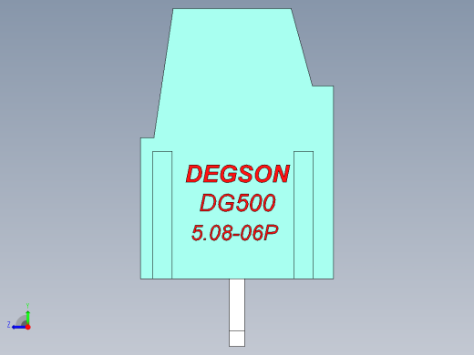 DEGSON DG500 系列 5.05.087.62mm 接线端子-DG500-5.08-06P-14-00AH右视缩略图