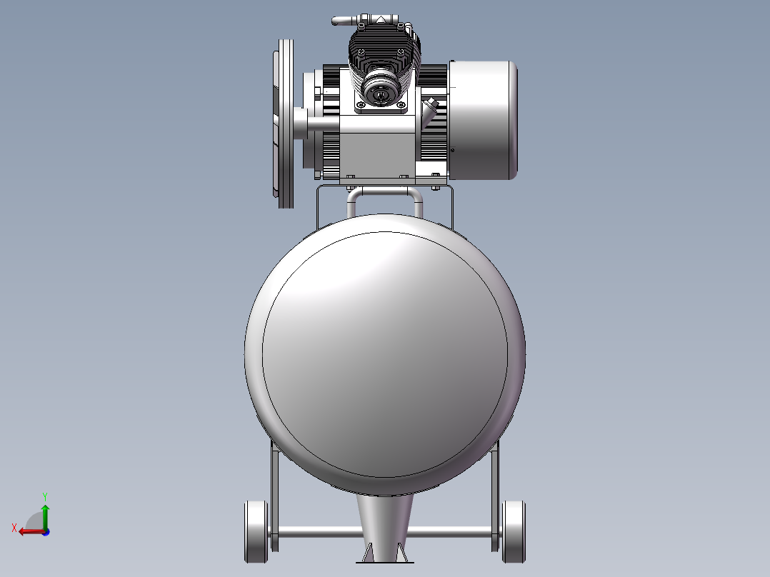 活塞式空气压缩机(STP)后视图