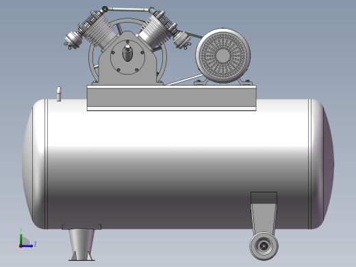 活塞式空气压缩机(STP)左视缩略图