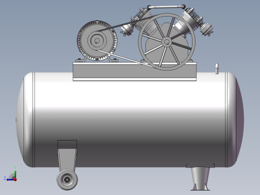 活塞式空气压缩机(STP)右视缩略图