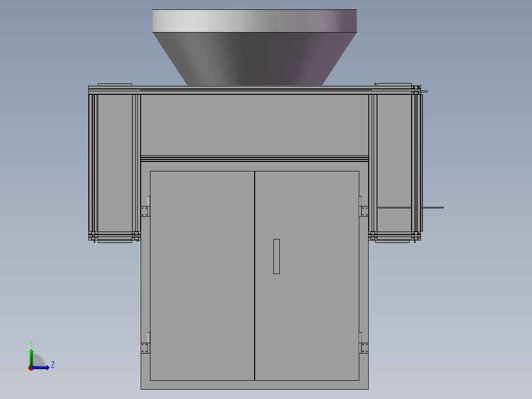 双汇火腿肠专用灌装设备左视图