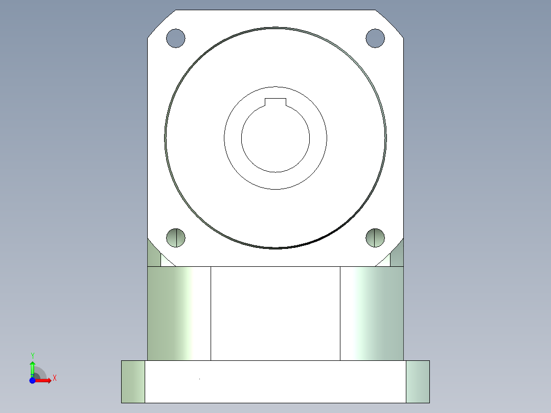 直齿孔ZPLX142-L1 35-114.3-200-M12.stp前视图