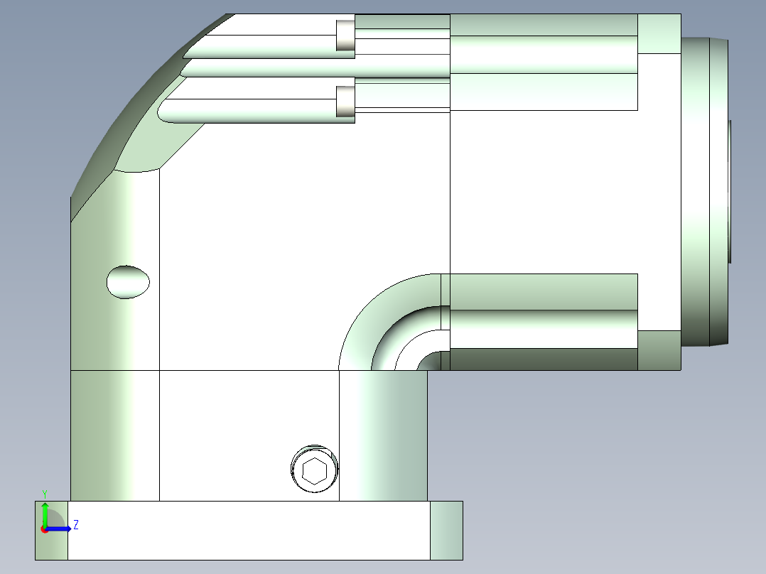 直齿孔ZPLX142-L1 35-114.3-200-M12.stp左视图