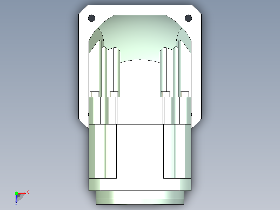 直齿孔ZPLX142-L1 35-114.3-200-M12.stp俯视图
