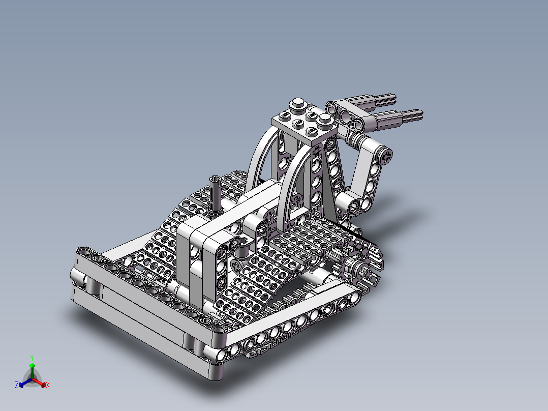 乐高推土机（乐高拼装玩具）正等轴测图