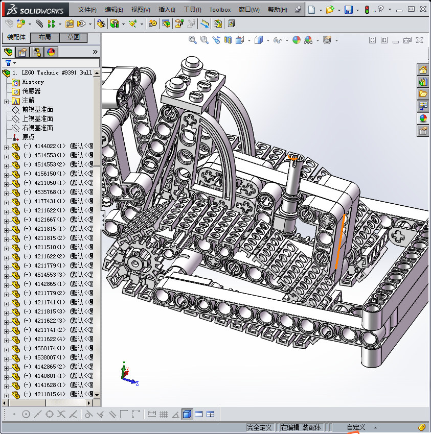 乐高推土机（乐高拼装玩具）