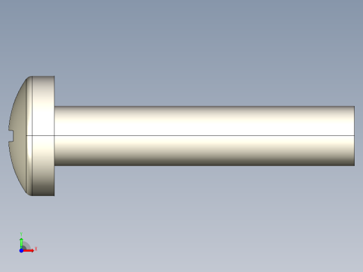 螺丝 M6 十字盘头-M6x30 Screw head.STEP前视缩略图