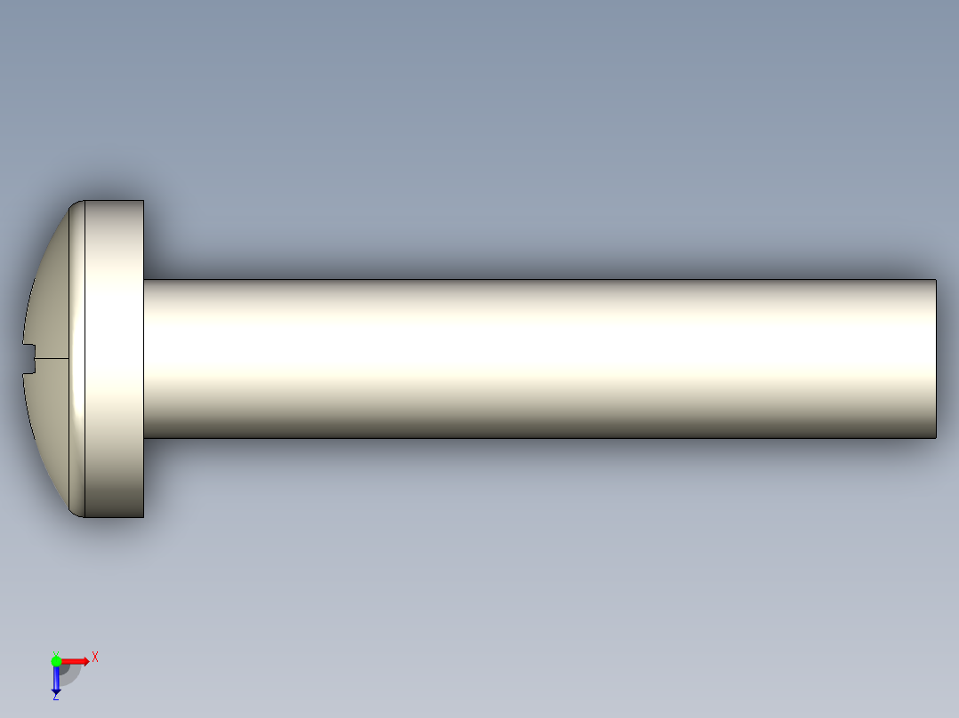 螺丝 M6 十字盘头-M6x30 Screw head.STEP俯视图