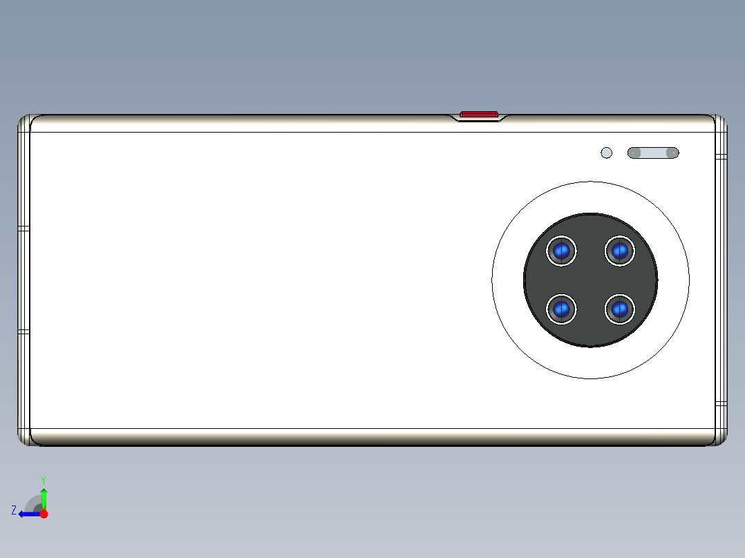 华为mate30pro手机右视图