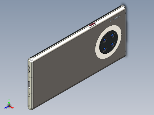 华为mate30pro手机正等轴测缩略图