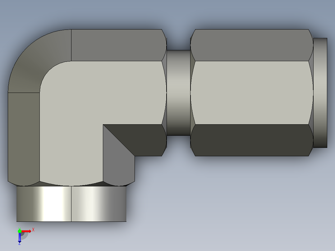 卡套式工业通用硬管接头4_dbu-s俯视图